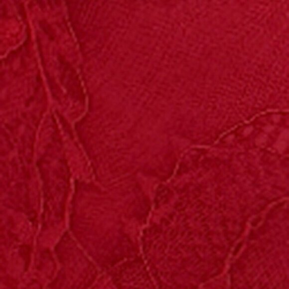 Burgundy Casual Women's Date Night Lace Long Sleeve Square Neck Bodycon Dress - Picture 7 of 7